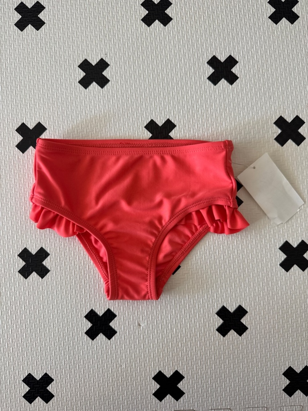 Tucker + Tate Girls' Ruffle Bikini Bottoms in Coral Pink size 24m